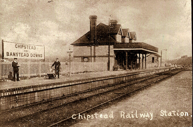 Chipstead railway station, circa 1900